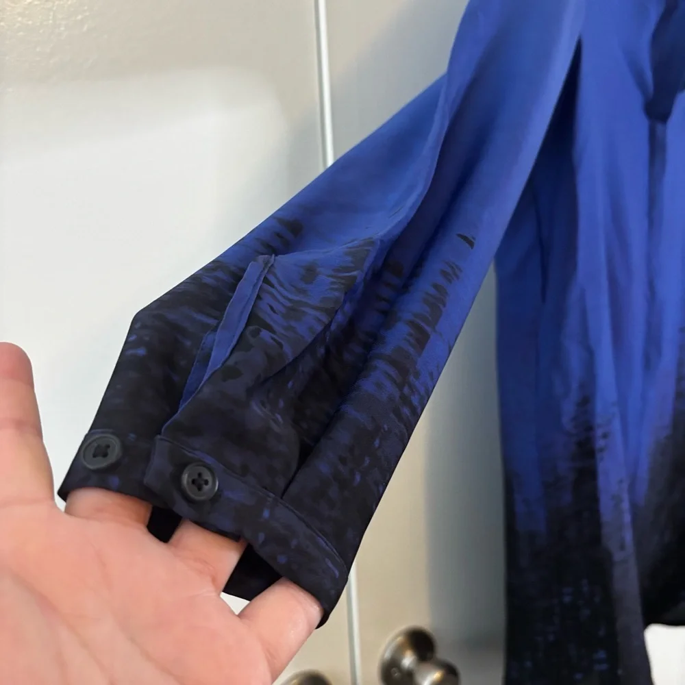 Elie Tahari Royal Blue Blouse - Picture 2 of 9